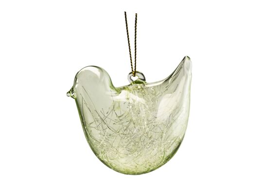 Zawieszka szklana ptak szklany mix