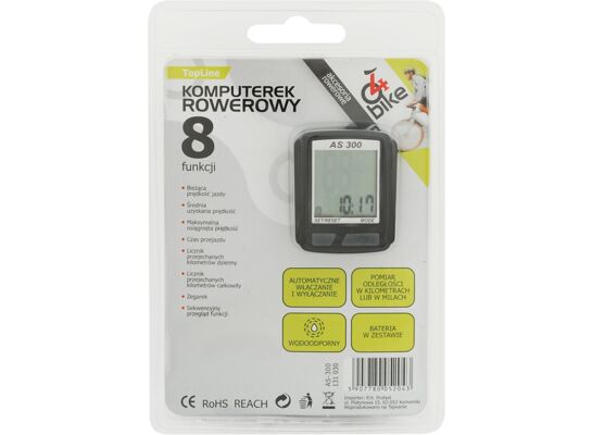 Komputerek rowerowy 8 funkcji TopLine 4bike