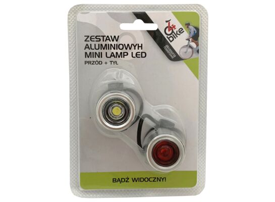 Zestaw lampek rowerowych aluminiowych MINI LAMP LED 4bike