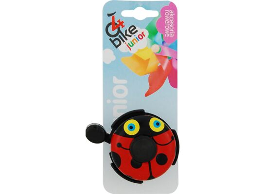 Dzwonek rowerowy dziecięcy metalowy BIEDRONKA 4bike junior