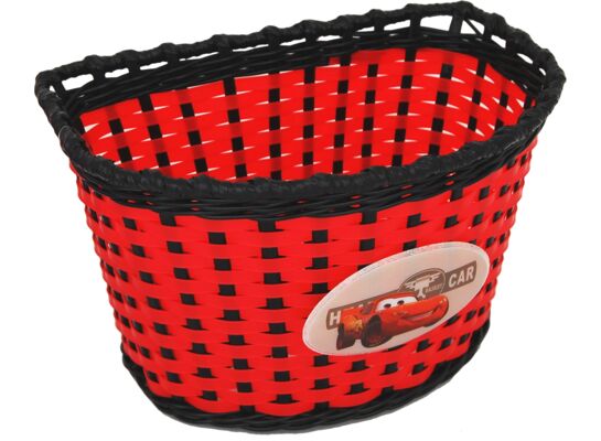 Koszyczek rowerowy dziecięcy pleciony D czerwony 4bike junior