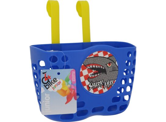 Koszyczek rowerowy dziecięcy plastik L niebieski 4bike junior