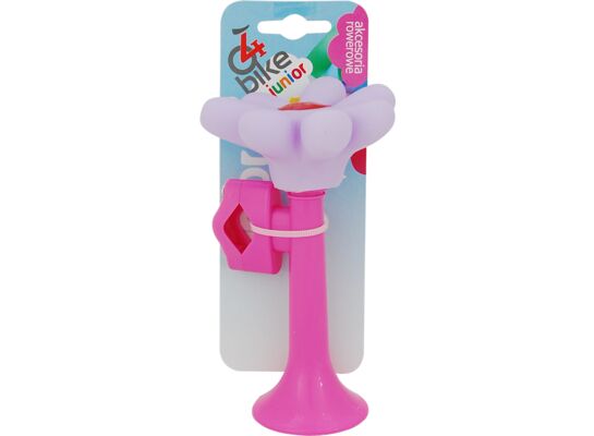 Trąbka rowerowa dziecięca KWIATEK różowa 4bike junior