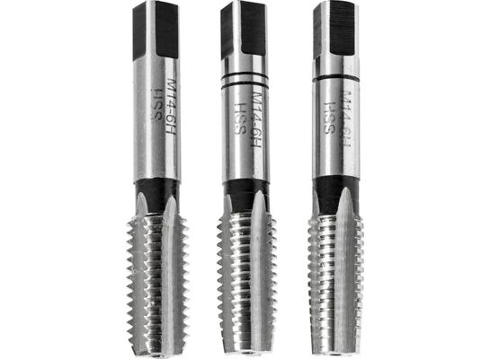 Gwintownik, HSS, M 14, zestaw 3 szt., Jufisto