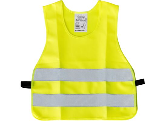 Kamizelka ochronna 2 pasy odblaskowe dla dzieci Drel