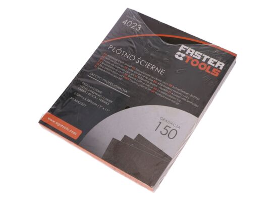 Płótno ścierne arkusz 230 x 280 mm 40gr – 50 szt. FASTER TOOLS