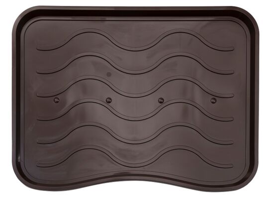 Ociekacz na buty 38 x 50 cm brąz fala 