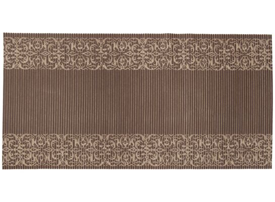 Mata łazienkowa Premium PVC 65 cm bordiura brąz