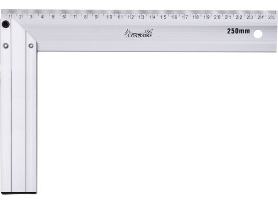 Kątownik aluminiowy 250 x 165 mm Drel
