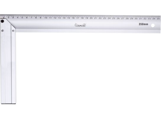 Kątownik aluminiowy 350 x 190 mm Drel