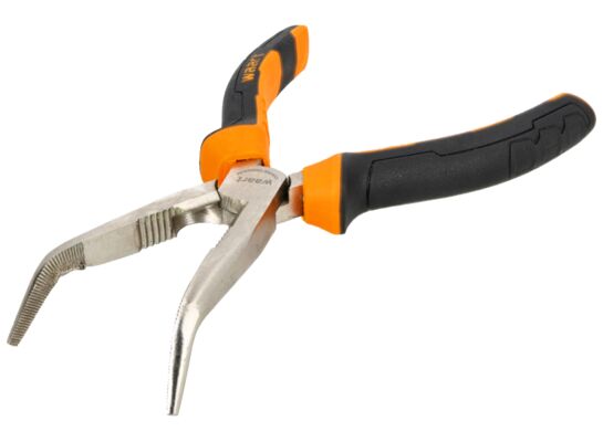 Szczypce wydłużone wygięte 200 mm Jufisto