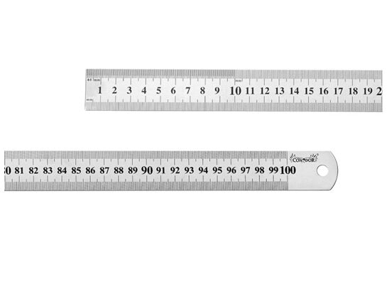 Przymiar liniowy stal nierdzewna 1000 mm Drel
