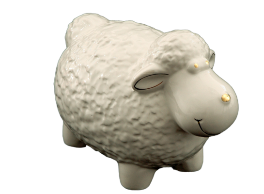 Baranek biało-złoty