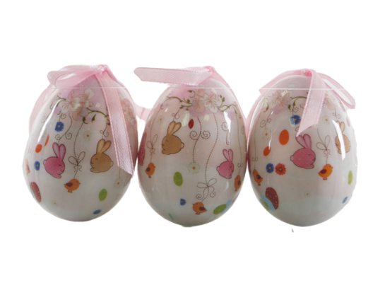 Jajko zawieszka styropian 3 sztuki