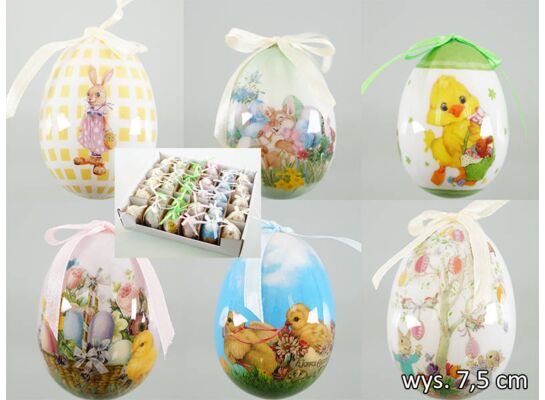 Zawieszka jajko styropianowe 6 wzorów