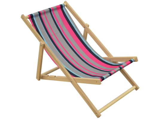 Leżak drewniany bez podłokietnika