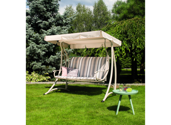 Huśtawka kremowa pasy