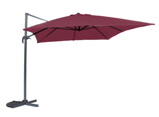 Parasol boczny 3 x 4 m bordo
