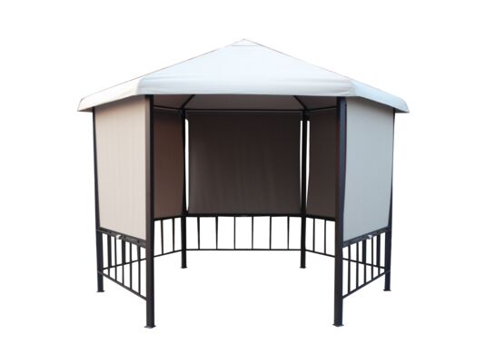 Pawilon 6-kątny z roletami