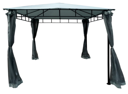 Pawilon 3x3 moskitiera szary