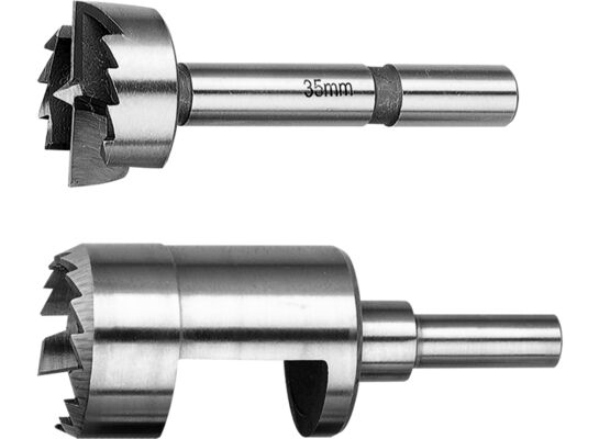 Sękarka do drewna 35 mm komplet 2 szt Drel