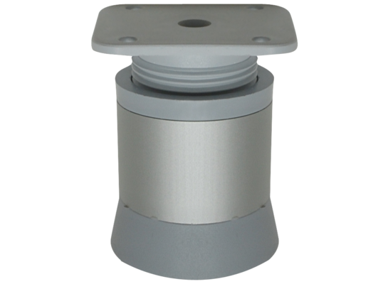 Noga meblowa Fi-40 mm H-60 mm aluminium wysoki ślizg