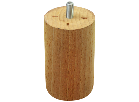 Noga meblowa drewniana 100/55 mm walec buk