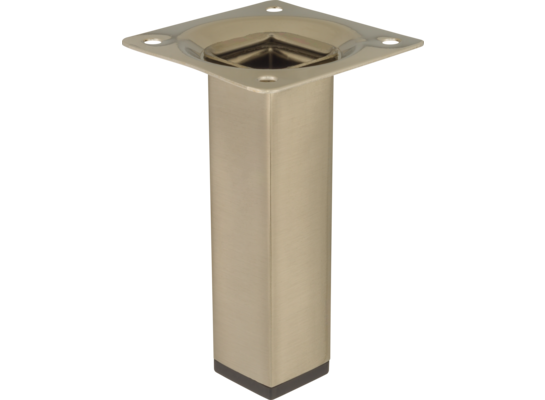 Noga meblowa kwadratowa 10 cm inox