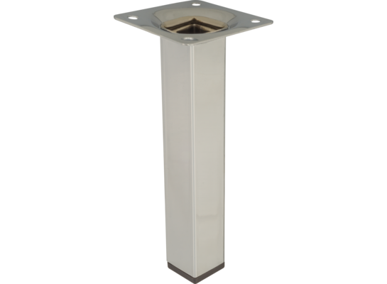 Noga meblowa kwadratowa 15 cm chrom