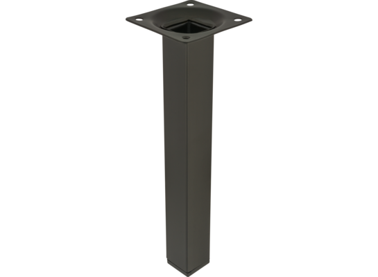 Noga meblowa kwadratowa 20 cm czarna