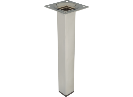 Noga meblowa kwadratowa 20 cm chrom