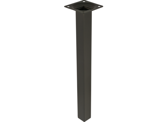 Noga meblowa kwadratowa 30 cm czarna