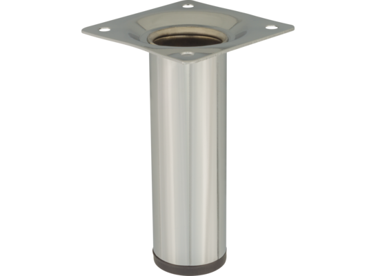 Noga meblowa okrągła 10 cm chrom