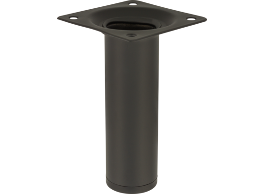 Noga meblowa okrągła 10 cm czarna