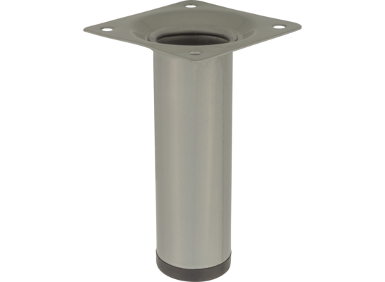 Noga meblowa okrągła 10 cm szara