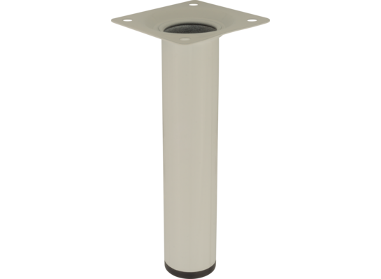 Noga meblowa okrągła 15 cm biała