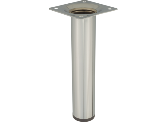 Noga meblowa okrągła 15 cm chrom