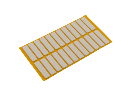 Podkładki filcowe samoprzylepne białe 10 x 40 24 szt.