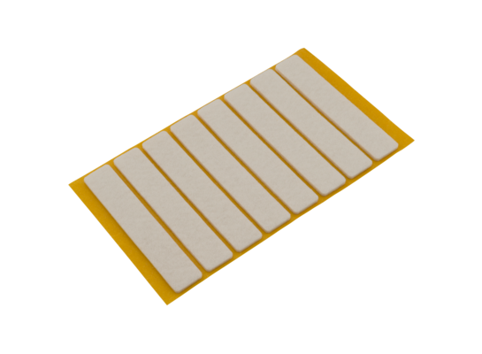 Podkładki filcowe samoprzylepne białe 16 x 92 8 szt.