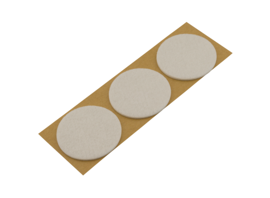 Podkładki filcowe samoprzylepne białe Ø50 3 szt.