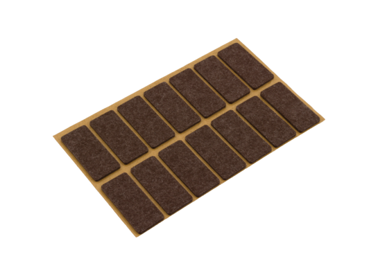 Podkładki filcowe samoprzylepne brąz 20 x 44 14 szt.