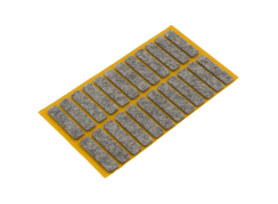 Podkładki filcowe samoprzylepne szare 10 x 40 24 szt.