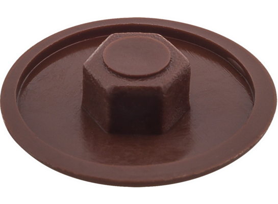 Zaślepka do konfirmatu 15 szt. brązowa STAHL