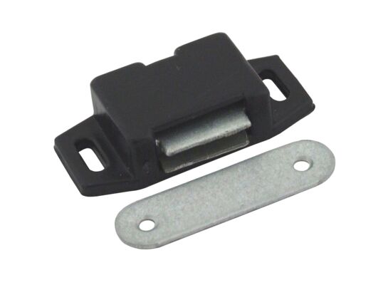 Zatrzask meblowy magnetyczny czarny 1