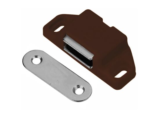 Zatrzask meblowy magnetyczny brązowy 1
