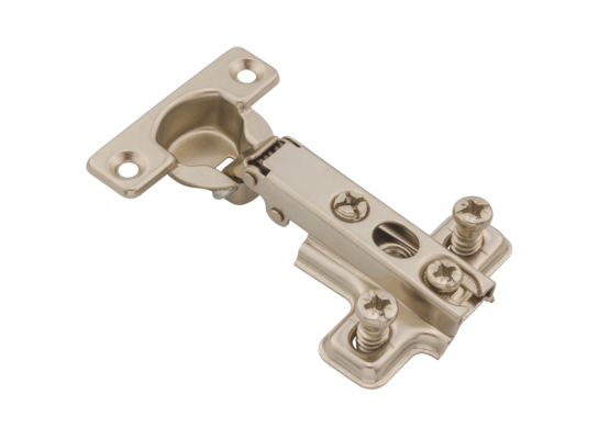 Zawias meblowy puszkowy 26 prosty drzwiowy nakładany 1 szt. + prowadnik