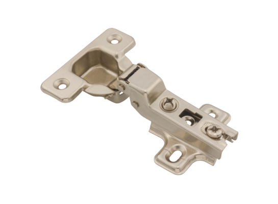 Zawias meblowy puszkowy 35 wygięty 8 mm drzwiowy półwpuszczany 1 szt.+prowadnik