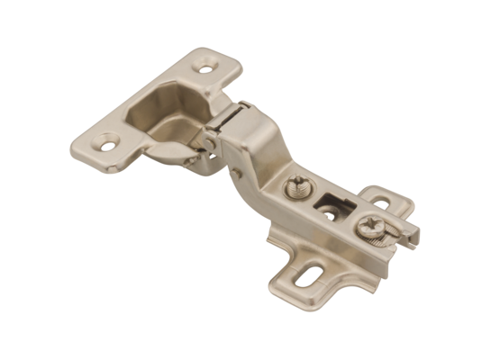 Zawias meblowy puszkowy 35 wygięty 15 mm drzwiowy wpuszczany 1szt + prowadnik