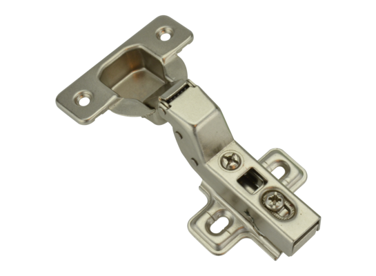 Zawias meblowy puszkowy 35 wygięty 15 mm drzwiowy wpuszczany Hydrauliczny