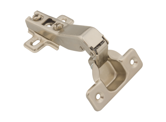 Zawias meblowy puszkowy do szaf narożnych 45 stopni 1szt + prowadnik